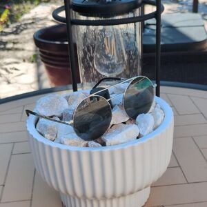 Saint Laurent Black Aviator Sunglasses